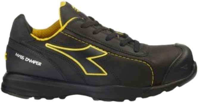 scarpe da lavoro diadora, scarpe diadora nere gialle, scarpe da lavoro, scarpe per corriere, scarpe ideali per un autista