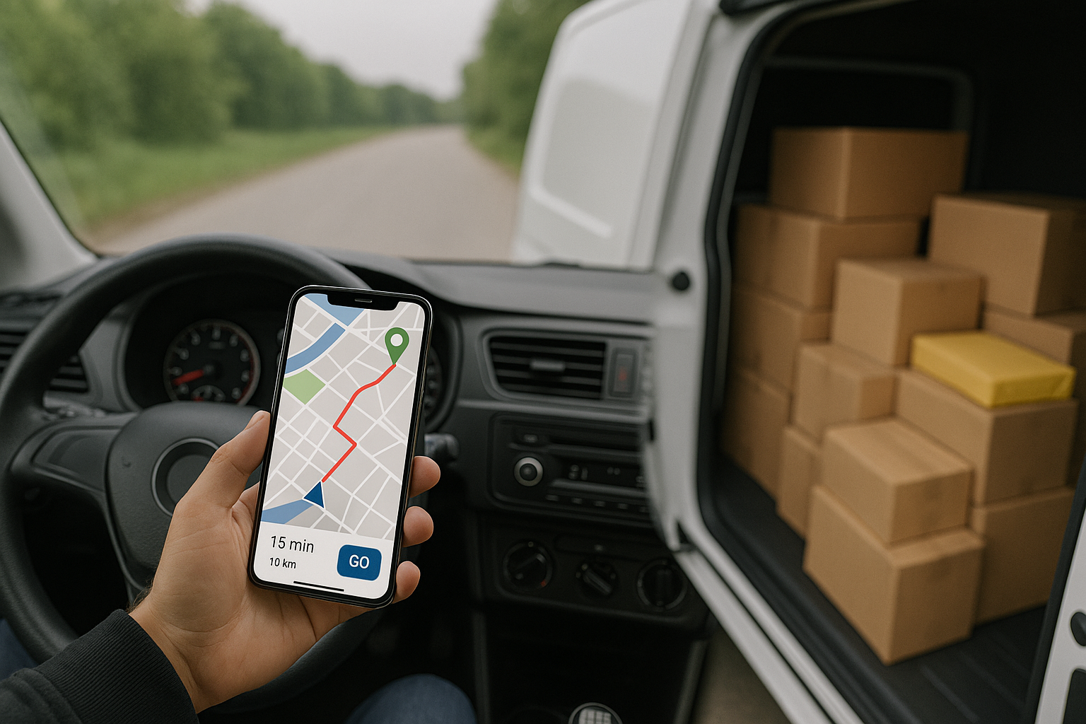 come organizzare il furgone, furgone corriere, ottimizzazione fermate, app di ottimizzazione fermate, app per le consegne