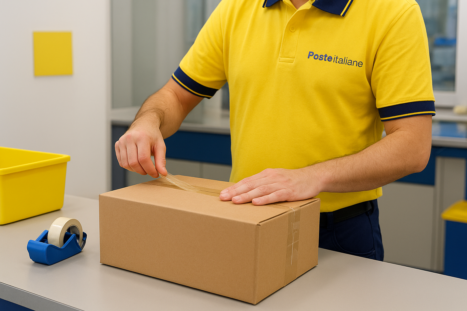 pacco poste, pacco poste italiane, come si prepara un pacco da spedire con poste italiane, spedire un pacco con poste italiane, postino, poste italiane