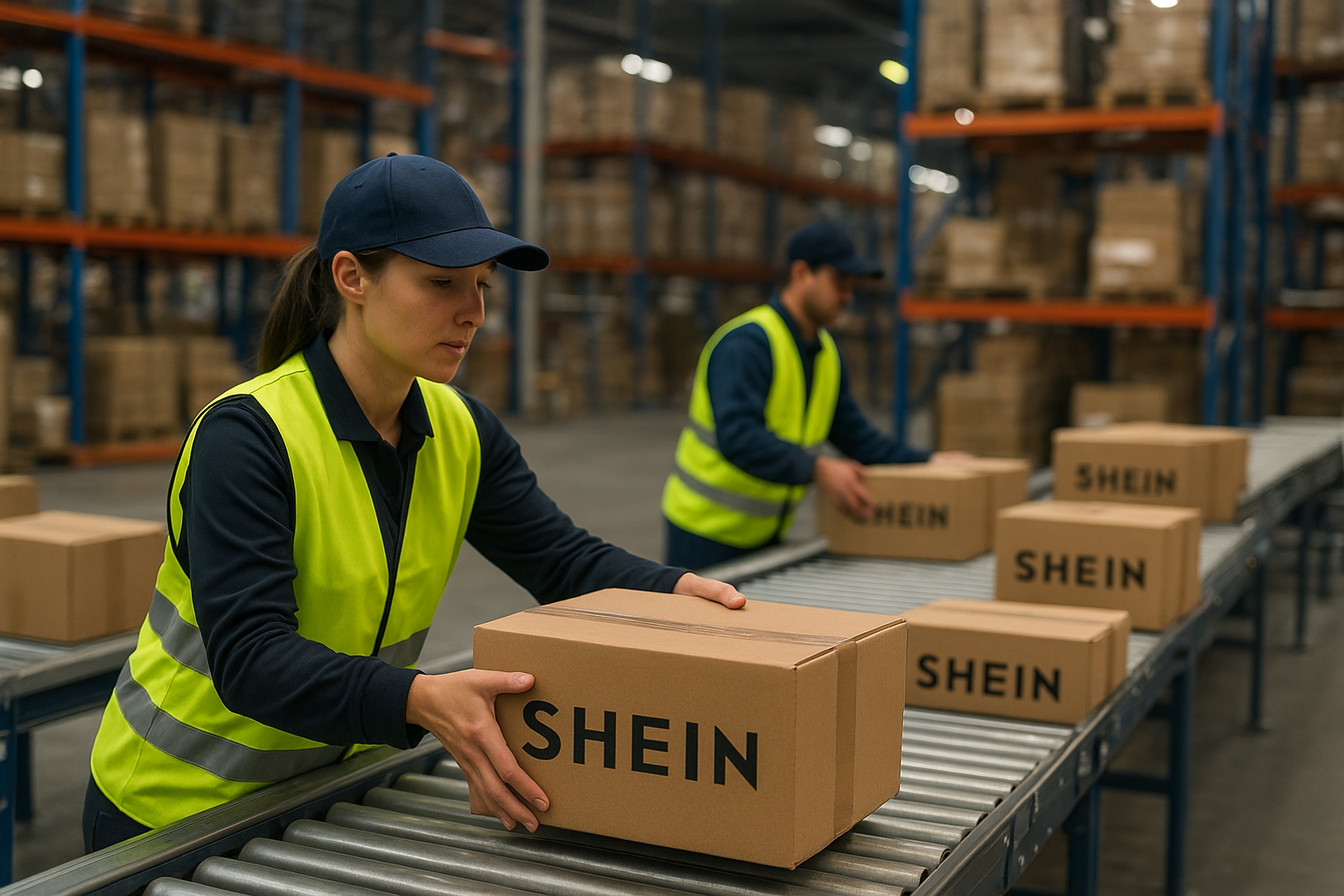shein, pacchi shein, smistamento pacchi shein, magazzino logistico