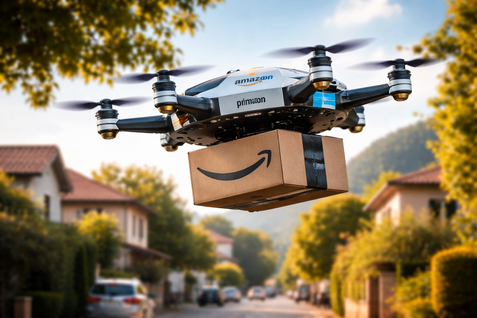 drone amazon, amazon, prime air, amazon air, consegne con droni amazon, consegne con droni, stop alle consegne con droni, amazon ferma le consegne con droni