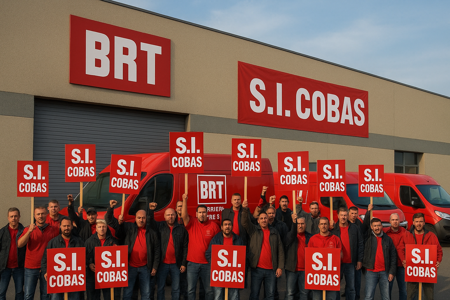 si cobas, sindacati, corrieri e sindacati, bartolini con i sindacati, scioperi bartolini, manifestazioni bartolini, sicobas bartolini, corrieri brt manifestano