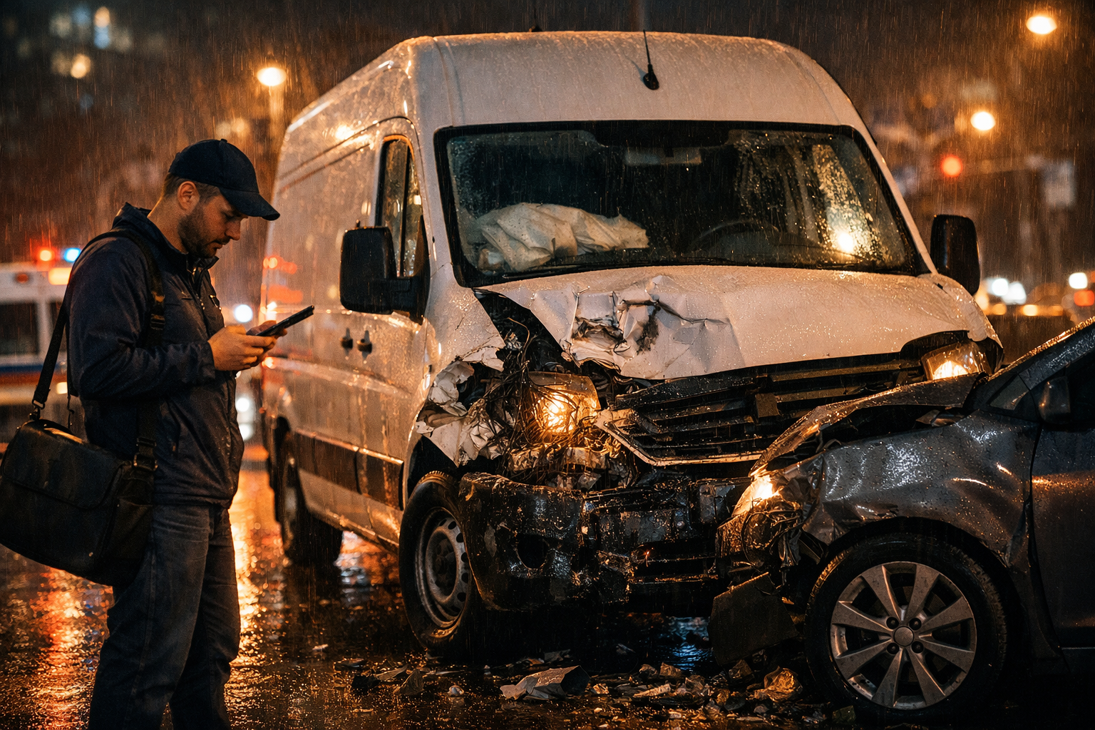 incidente corriere, tamponamento corriere, tamponamento furgone, incidente furgone, incidente in consegna