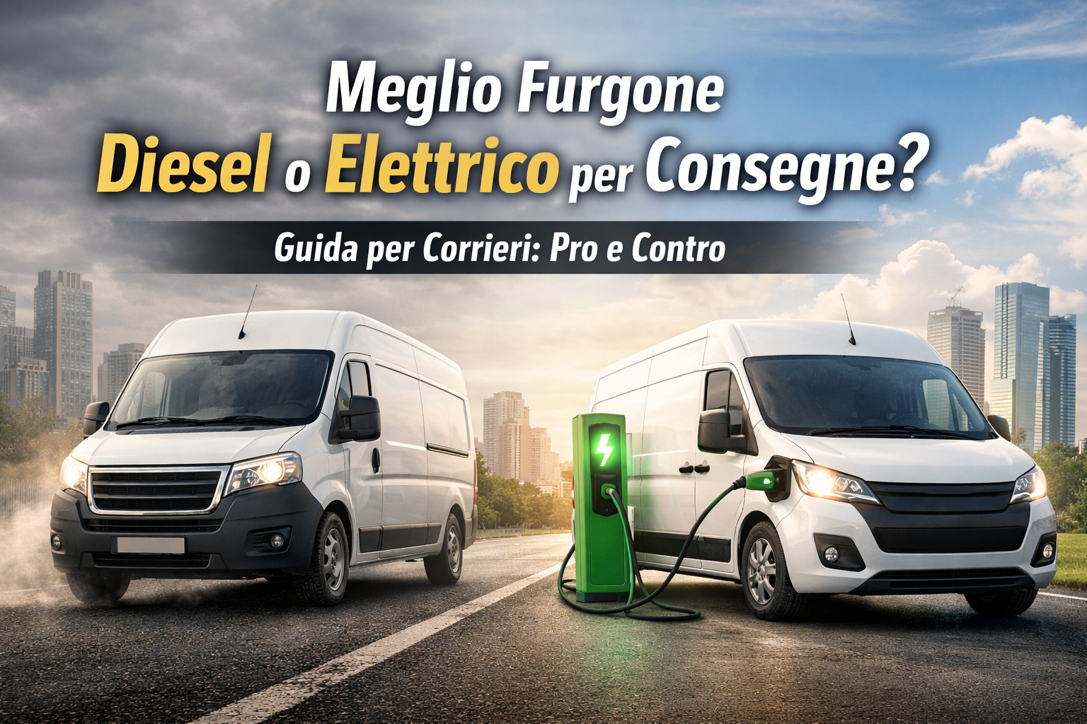 meglio diesel o elettrico, diesel vs elettrico, meglio furgone diesel o elettrico