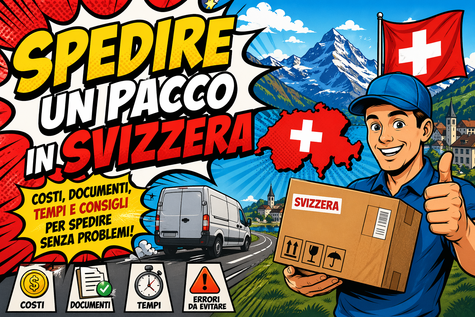 spedire pacco in svizzera, spedizioni in svizzera