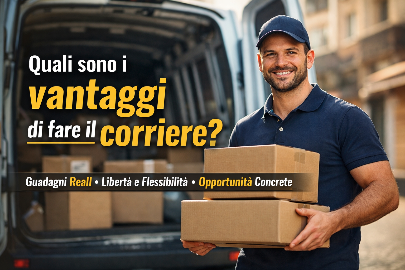 vantaggi di fare il corriere